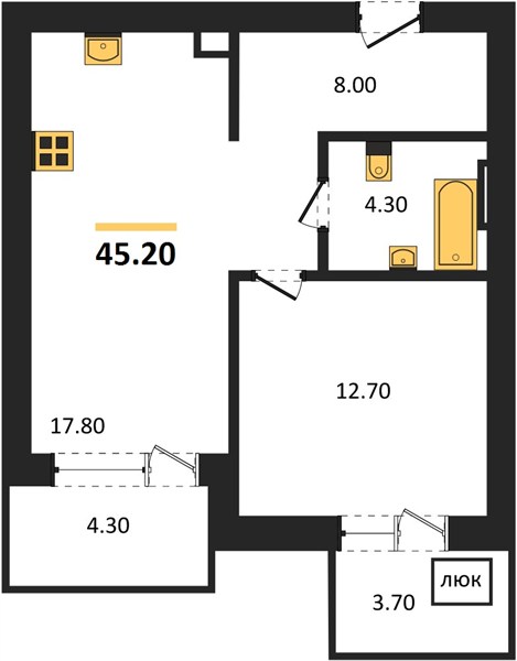 1-room