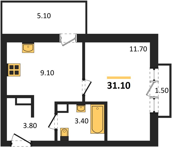 1-room