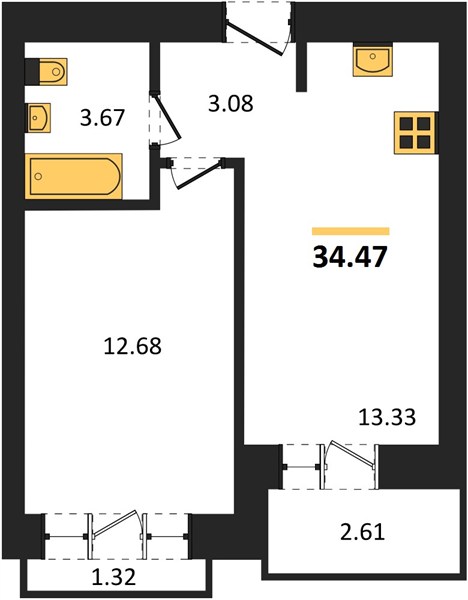 1-room