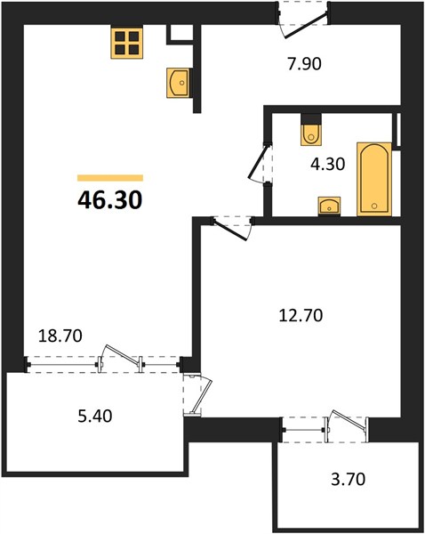 1-room